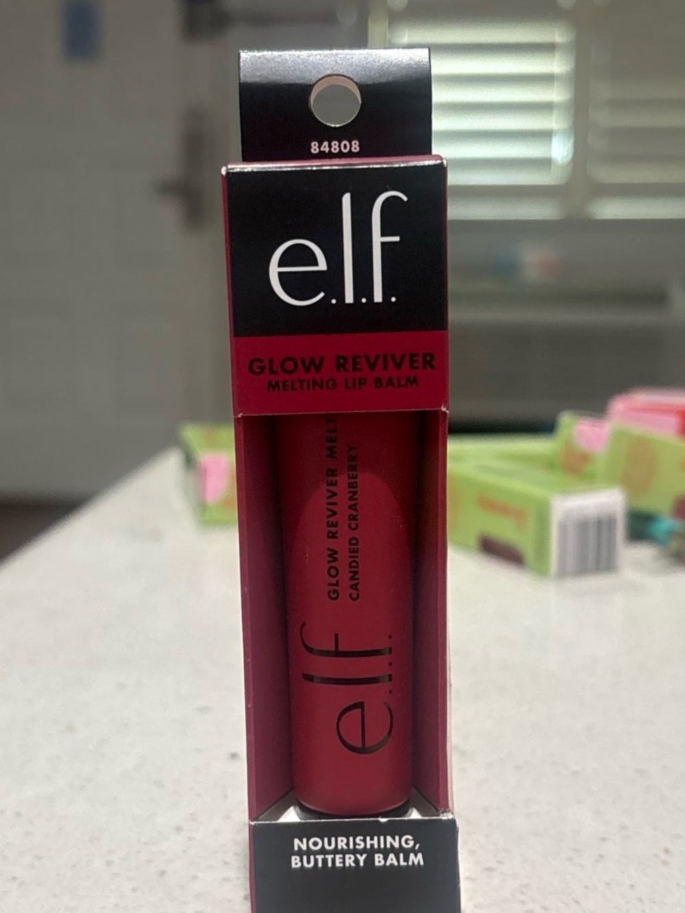 Elf lip balm. Large size candied cranberry